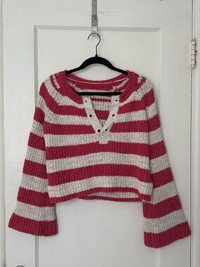 Striped Knit Pilcro sweater